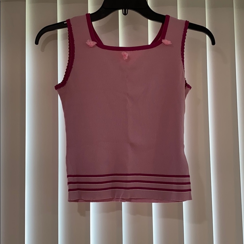 Light pink sweater vest top